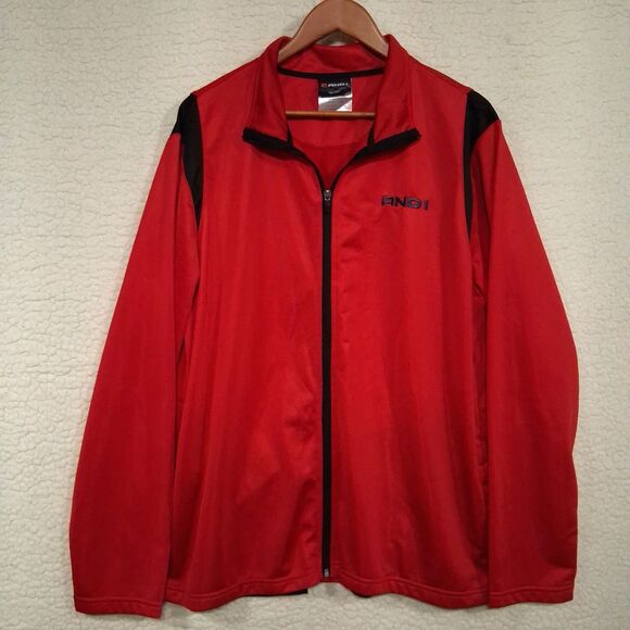 AND1 RED & BLACK BASKETBALL WARM-UP JACKET - FULL ZIPPER - MEN'S XL - Picture 2 of 16